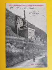 CP 48 - ISPAGNAC Gorge du Tarn CHÂTEAU de ROCHEBLAVE Gévaudan Écrite à Mr AUBRUN