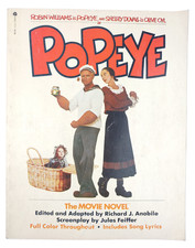 Popeye The Movie Novel Book Robin Williams Shelley Duvall Richard J. Anobile