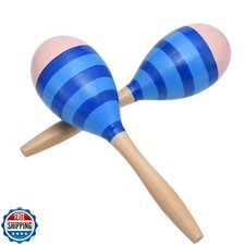 Maracas for Adults Kids, 2 Pcs 9 Inch Wooden Maraca for Party Favors