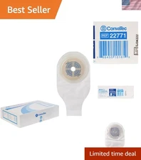 ActiveLife Transparent Drainable Pouch with Stomahesive - Custom Fit, Pack of 10