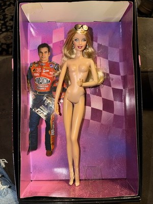 2006 Barbie Doll NASCAR JEFF GORDON #24 Collector   Nude W Stand
