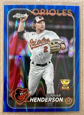 2024 Topps Chrome #36 Gunnar Henderson #/150 Baltimore Orioles