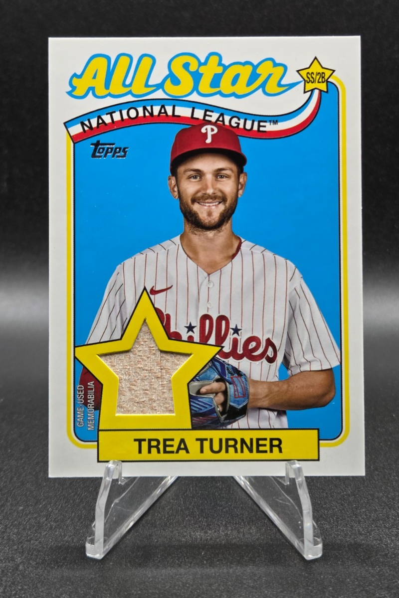 Trea Turner 2024 Topps 1989 Baseball 35th Game Used Relic Bat | eBay