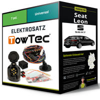 Elektrosatz 7-Pol Universell für Seat Leon 05.2005-02.2009 NEU