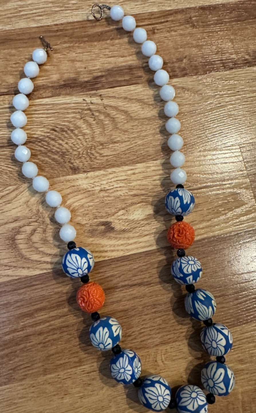 Beaded Statement Necklace Multicolored Chunky Col… - image 4