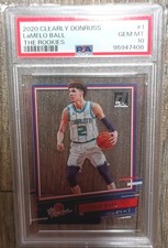 PSA Graded 10 2020-21 Panini Clearly Donruss the Rookies LaMelo Ball #1 (RC)