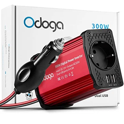 Odoga Convertisseur Transformateur Chargeur pour Voiture 300W 12V 220V-240V Ondu - Photo 1/4
