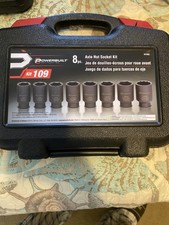 Powerbuilt 8 Piece 1/2-in. Drive Impact Rated Metric Axle Nut Socket Set- 647883