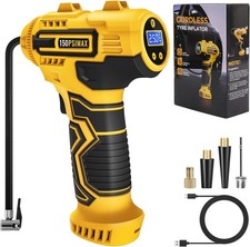Car Tyre Inflator Air Compressor, Portable Cordless Tyre Pump, 150psi Handheld C