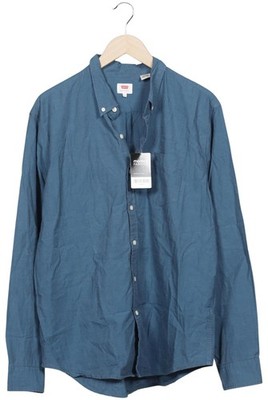 Levis Hemd Herren Oberteil Business Hemd Freizeit Hemd Gr. XXL Blau #cfcf8ta