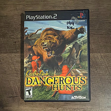 Cabela's Dangerous Hunts PS2 T Activision Cabela's Series Complete Case & Disc