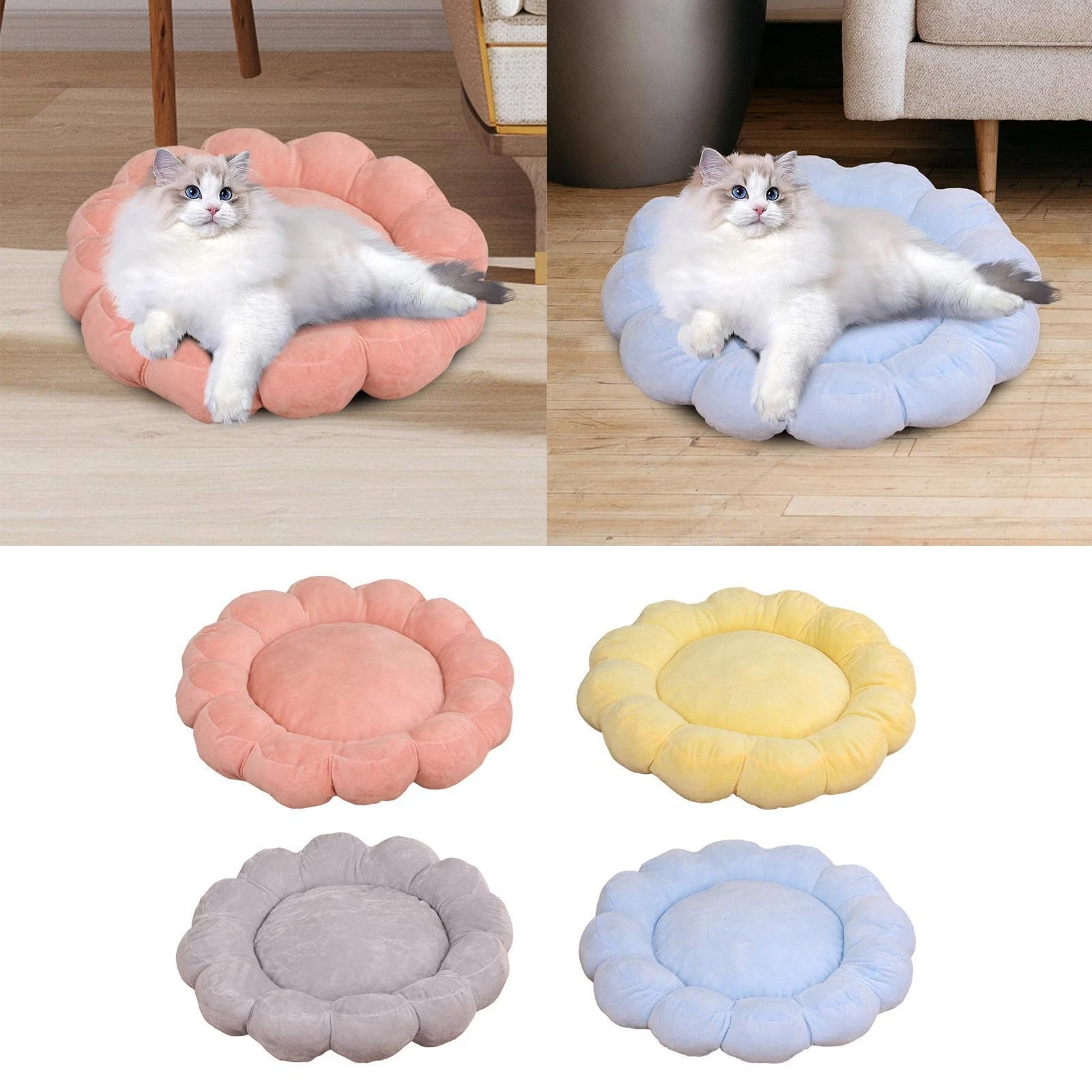 Pet Sleeping Pad Soft Pet Nesting Bed Comfortable Autumn Winter Plush Cushion
