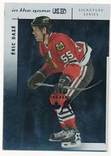 ERIC DAZE 2004 IN THE GAME USED SIGNATURE SERIES #29 SP #09/10 MINT