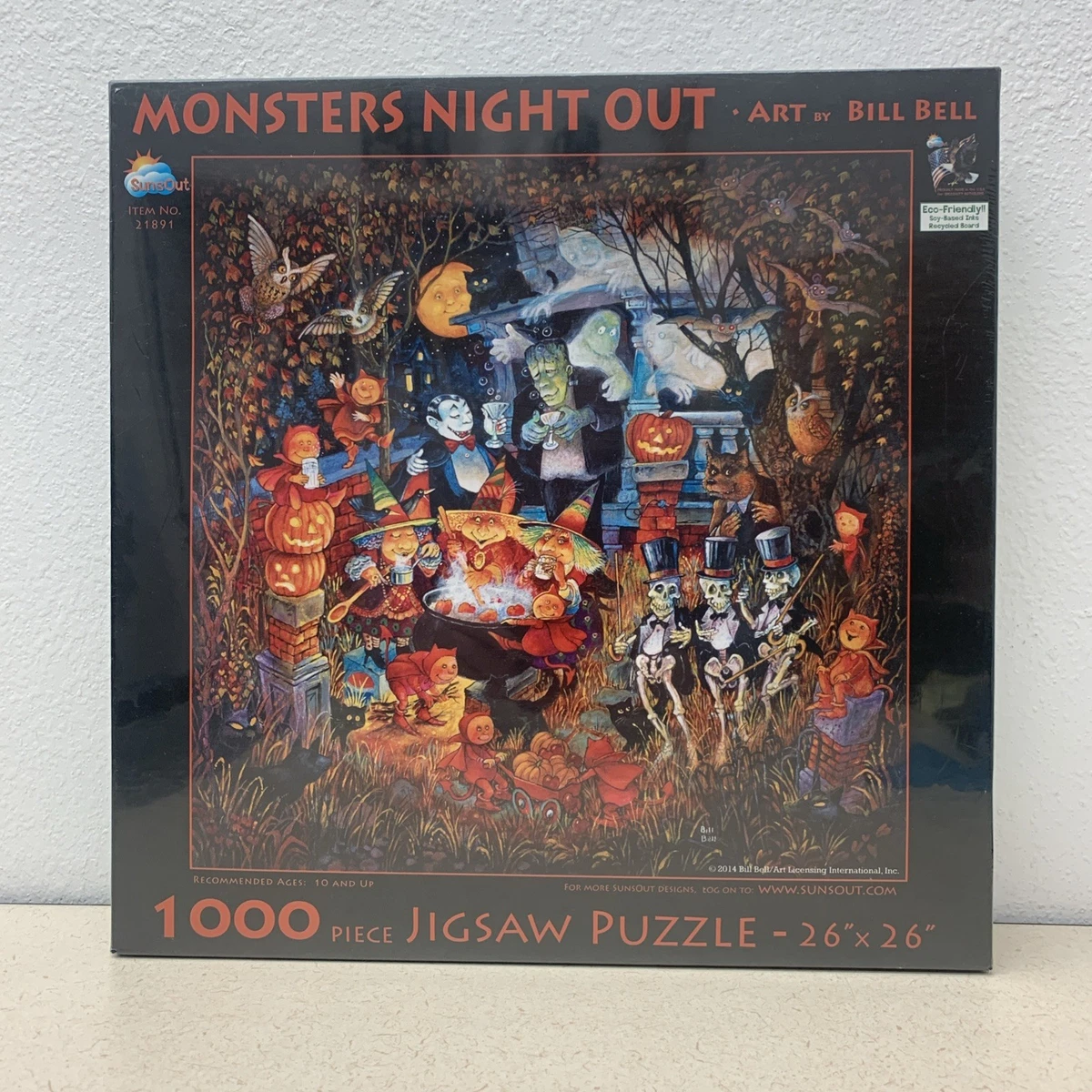 Puzzle De Halloween De 1000 Piezas – Casa Antigua Terrorífica, Tamaño 70x50 Cm, Para Adultos