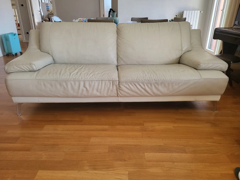 Natuzzi divano pelle, foto 3 di 3