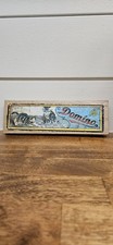Vintage Natural Wooden Domino Set With Storage Box - Kittens / Cats 28 Pieces
