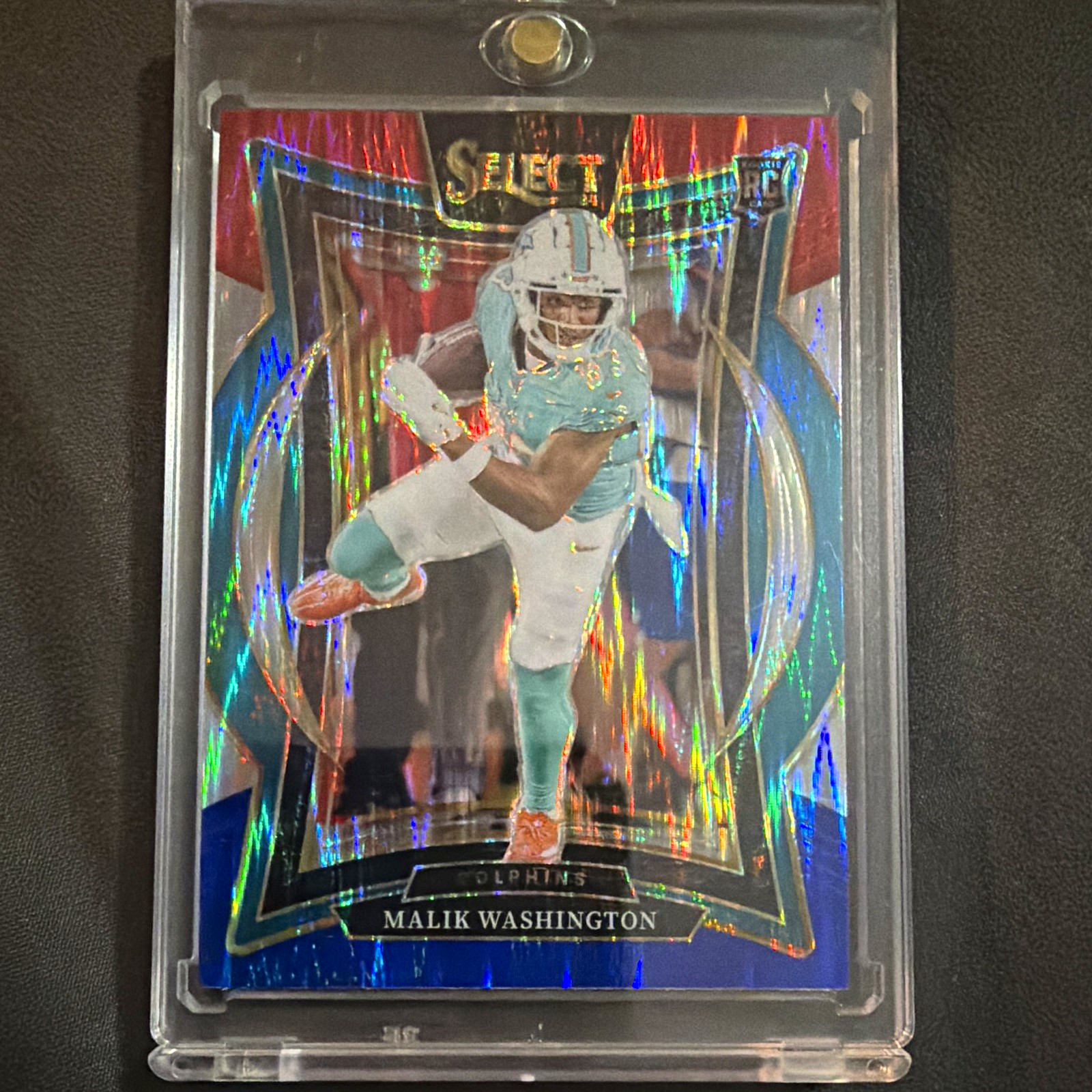 Panini 2024 Select Malik Washington Rookie Prizm Concourse #71 Dolphins
