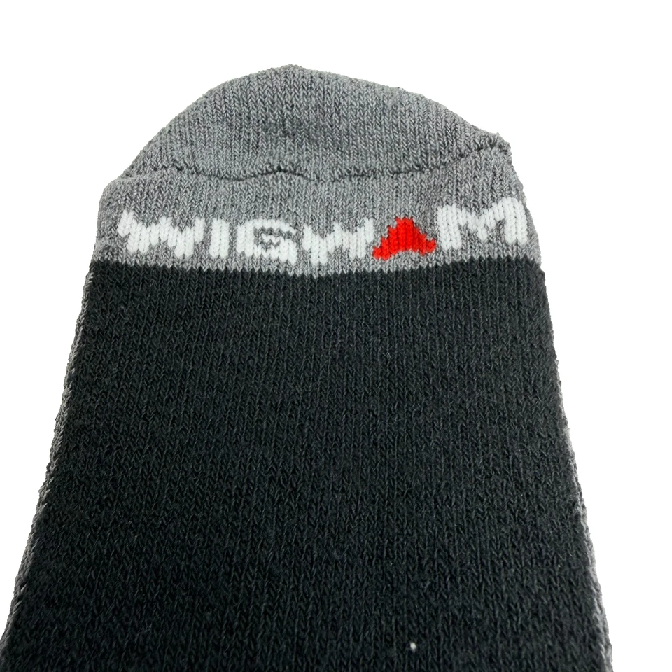 Wigwam At Work Crew Socks 2 Pairs Cotton Blend Black/Gray Size XL (12–15 Shoe) - image 3 of 4