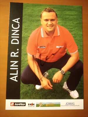 Alin R. Dinca, Orig.-Autogr. auf einer Autogrammkarte, Torwart-Trainer-Profi  