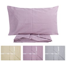 Renato Crossbow Borb Cotton Double Bed Sheet Set 2 Fancy Pillowcases