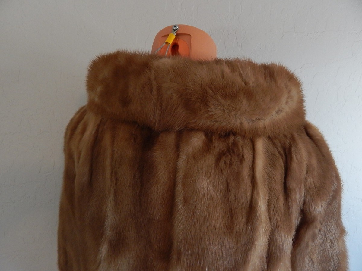 超お買い得❗️【EMBA】❣️デミパフMINKブラウンお造りやデザインが素敵なコート EMBA PASTEL Natural Brown Mink 