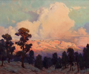 Art-Giclee-Print-Western-Arizona-Landscape-Oil-Painting-Printed-on-Canvas-P1032