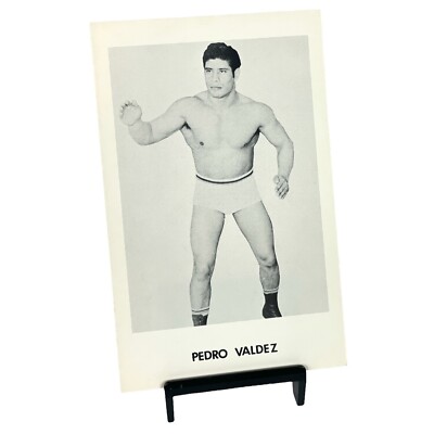 Pedro Valdez Vintage Boyd Pierce Wrestling Photo Card 1960s NWA WWE