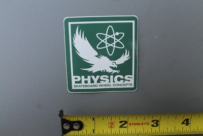 Physics Skateboard Wheel Company Atomic Eagle GB7a Vintage Skateboarding STICKER