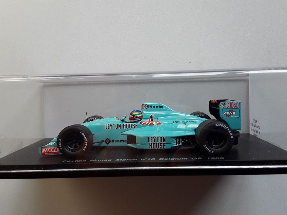 Spark 1/43 Leyton House March 881 16 Ivan Capelli 3rd Belgium GP 1988