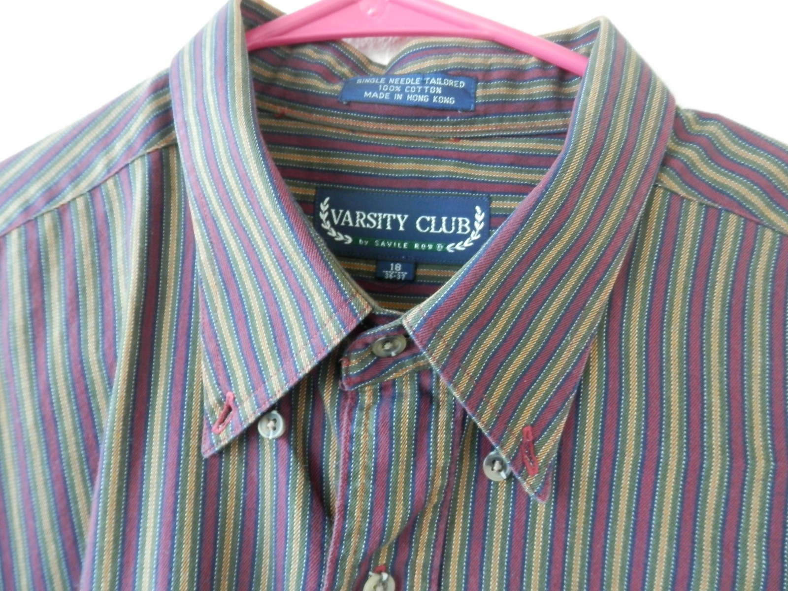 FILA VARSITY CLUB CAMICIA UOMO DI SAVILE ROW MANICA LUNGA TAGLIA 18