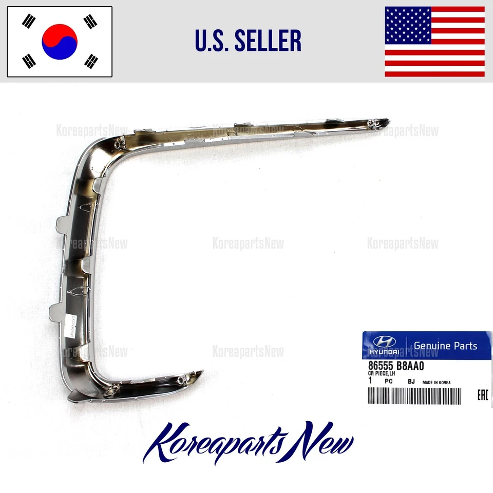 Parachoques delantero luz antiniebla moldura conductor izquierdo ⭐OEM⭐ Hyundai Santa Fe XL 2017-2019 Foto 2 de 4