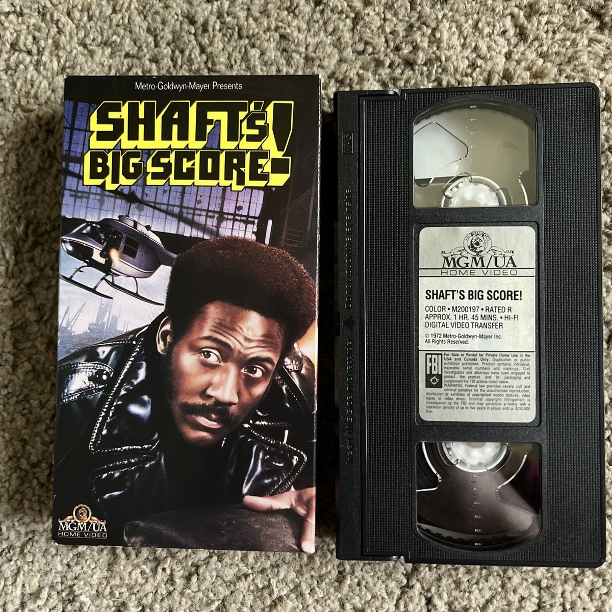Shaft's Big Score! (VHS, 1993) Richard Roundtree, Moses Gunn