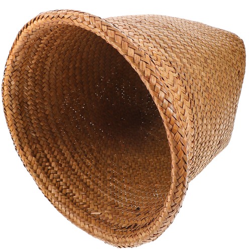 Round soldes Waste Bin Rubbish Can Office Rattan Planter Rattan Storage Basket