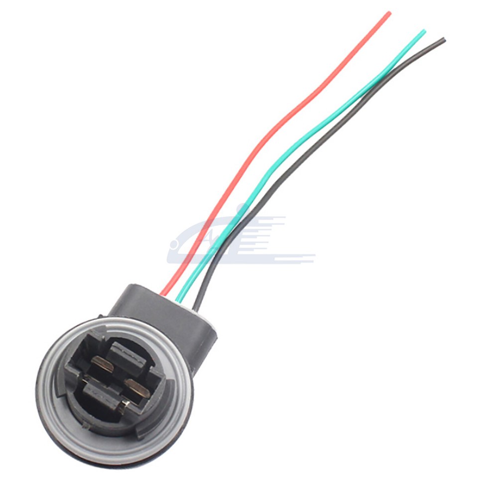 2pc 3157 4157 Bulb Socket Pig Tail Harness Wire Plug For Turn Signal ...