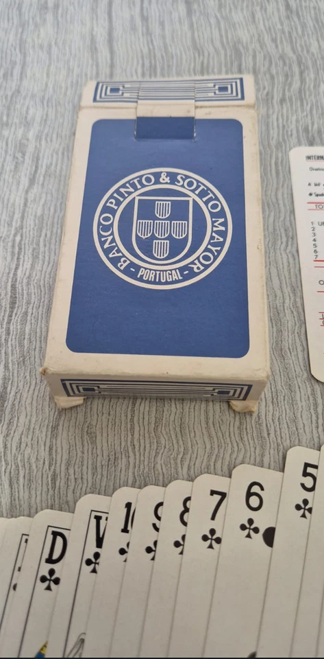 Jeu cartes Banco Pinto & Sotto Mayor Portugal 52 cartes + 2 jokers vintage - Photo 4/4