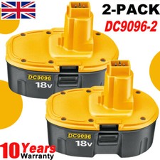 2x 18V 5500mAh Ni-MH Battery For Dewalt DE9503 DC9096 DC212 DC390 DC410 DCD925