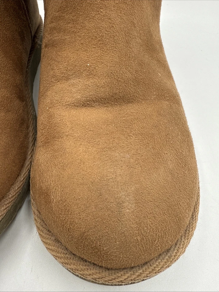 Airwalk 女式美国 6 1/2 码棕色麂皮绒人造毛皮衬里靴鞋 — 第 3/4 张图片