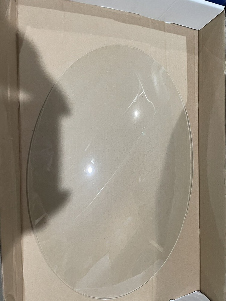 Vintage 14x20 Oval Convex Bubble Glass Replacement Panel