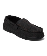 Gold Toe Men's Herringbone Slippers w/Memory Foam - Dark Grey - Size Small 7-8 