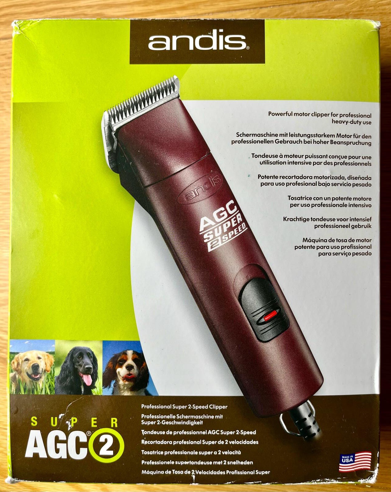 Andis 23075 AGC Super 2 Speed Dog Clipper with 10 Blade attachments eBay