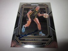 DEARICA HAMBY SIGNED AUTOGRAPHED 2023 PANINI PRIZM WNBA CARD # 89 SPARKS USA