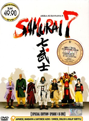 ANIME DVD SAMURAI 7 AKIRA KUROSAWA'S VOL.1-26 END ENGLISH SUBTITLE
