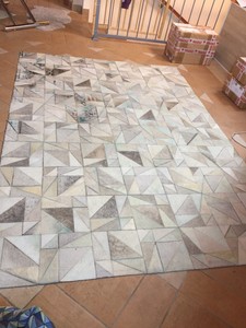 Dettagli Su Tappeto Maisons Du Monde Modoscope In Cuoio Pelle Mucca Usato 160x 230 Cm