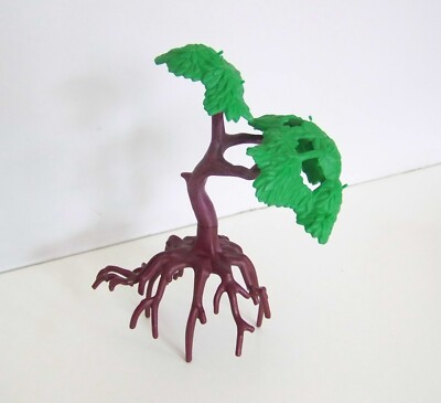 PLAYMOBIL VEGETATION - Grand Arbre sur Socle Vert avec Végétation EUR 9