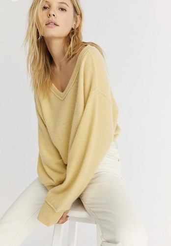 Free People Cashmere Pullover Sweater 