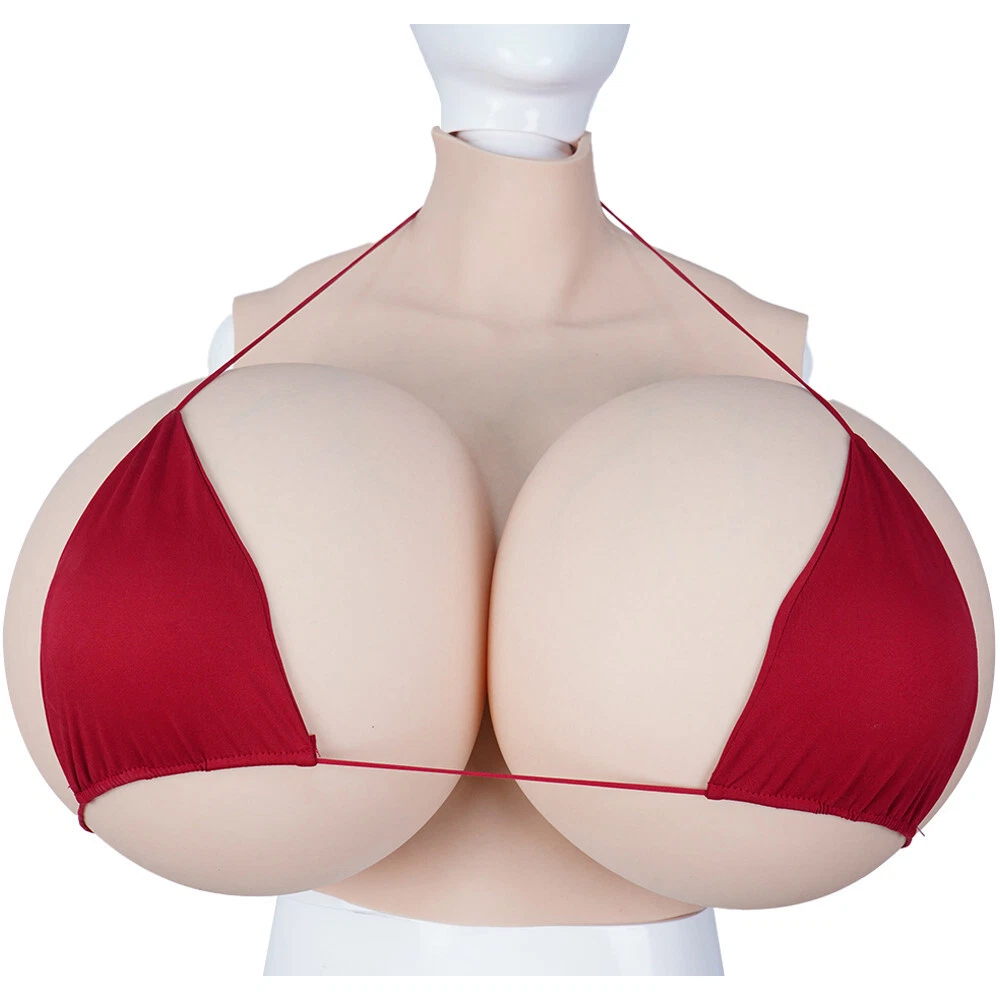 Soft Silicone Tits - 160Y Cup Huge Boobs Realistic Silicone Breast Forms Breastplate For  Crossdresser | eBay