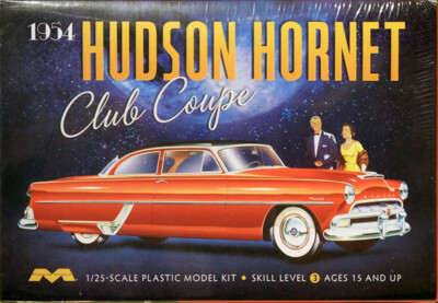 1954 Hudson Hornet Club Coupe in 1:25 Model Kit Bausatz Moebius 1213