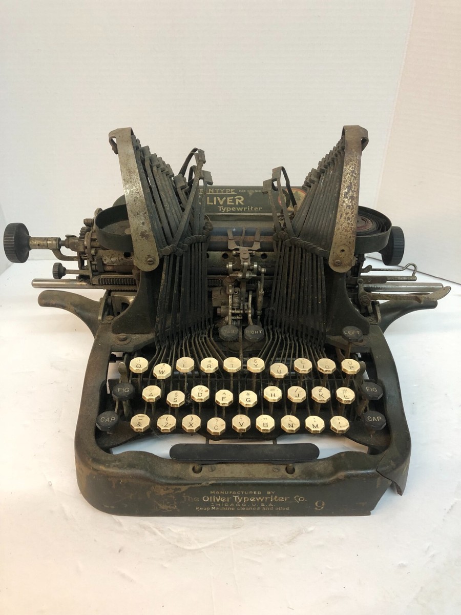 実働品　OLIVER No.9　オリバータイプライター　1919年製 実働品 OLIVER No 9 オリバータイプライター 1919年製｜Yahoo