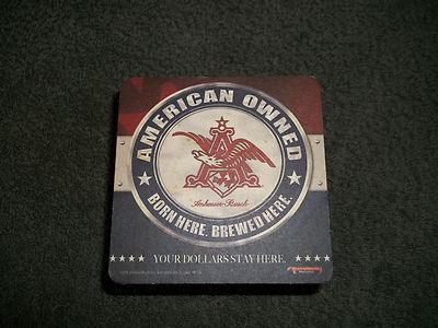 Budweiser - Square American Owned - beer coasters set of 29