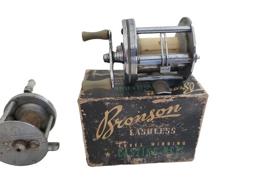 Vintage Bronson Mercury No. 2550 Engraved Metal Bait Casting